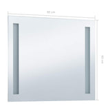 vidaXL Lampe de salle de bain LED 80x60 cm