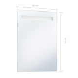 vidaXL Bathroom Mirror LED 60x80 cm