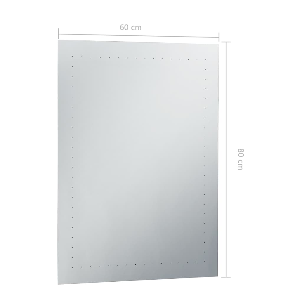 vidaXL LED Bathroom Mirror 60x80 cm