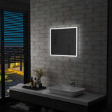 vidaXL Bathroom Mirror LED 60x50 cm