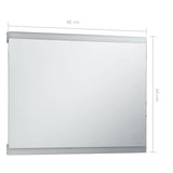 vidaXL LED Bathroom Mirror with Touch Sensor 80x60 cm