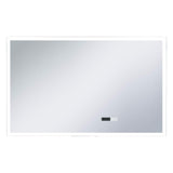 vidaXL LED Bathroom Mirror with Touch Sensor and Time Display 100x60 cm