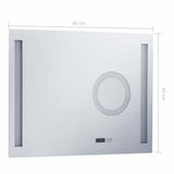vidaXL Badkamerspiegel LED met aanraaksensor 80x60 cm