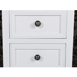 vidaXL Nachtkastjes met 2 lades 4 st MDF Wit