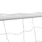vidaXL Soccer Goals 2 pcs with nets 182x61x122 cm steel white