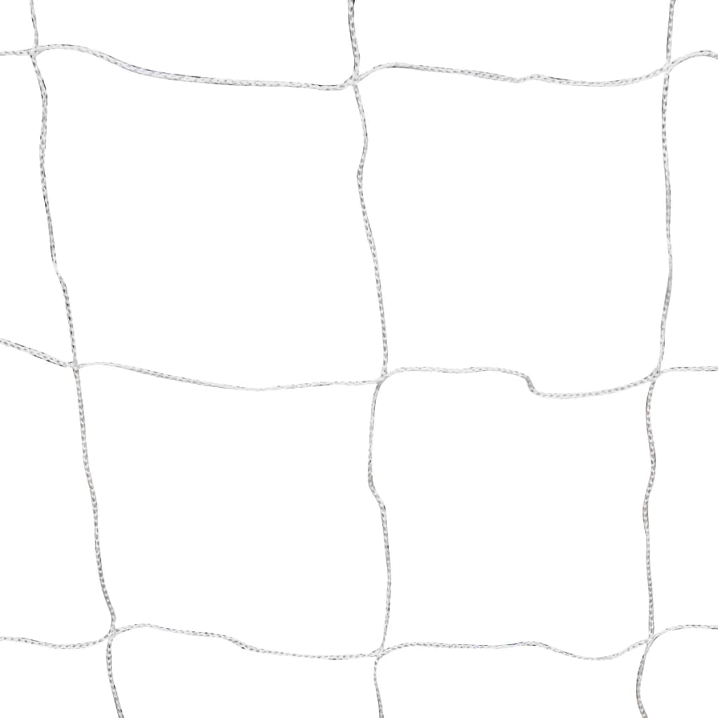 vidaXL Soccer Goals 2 pcs with nets 182x61x122 cm steel white