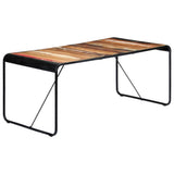 vidaXL Eettafel 180x90x76 cm massief gerecycled hout