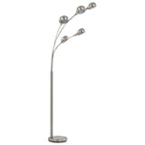 vidaXL Floor lamp 5xE14 200 cm silver