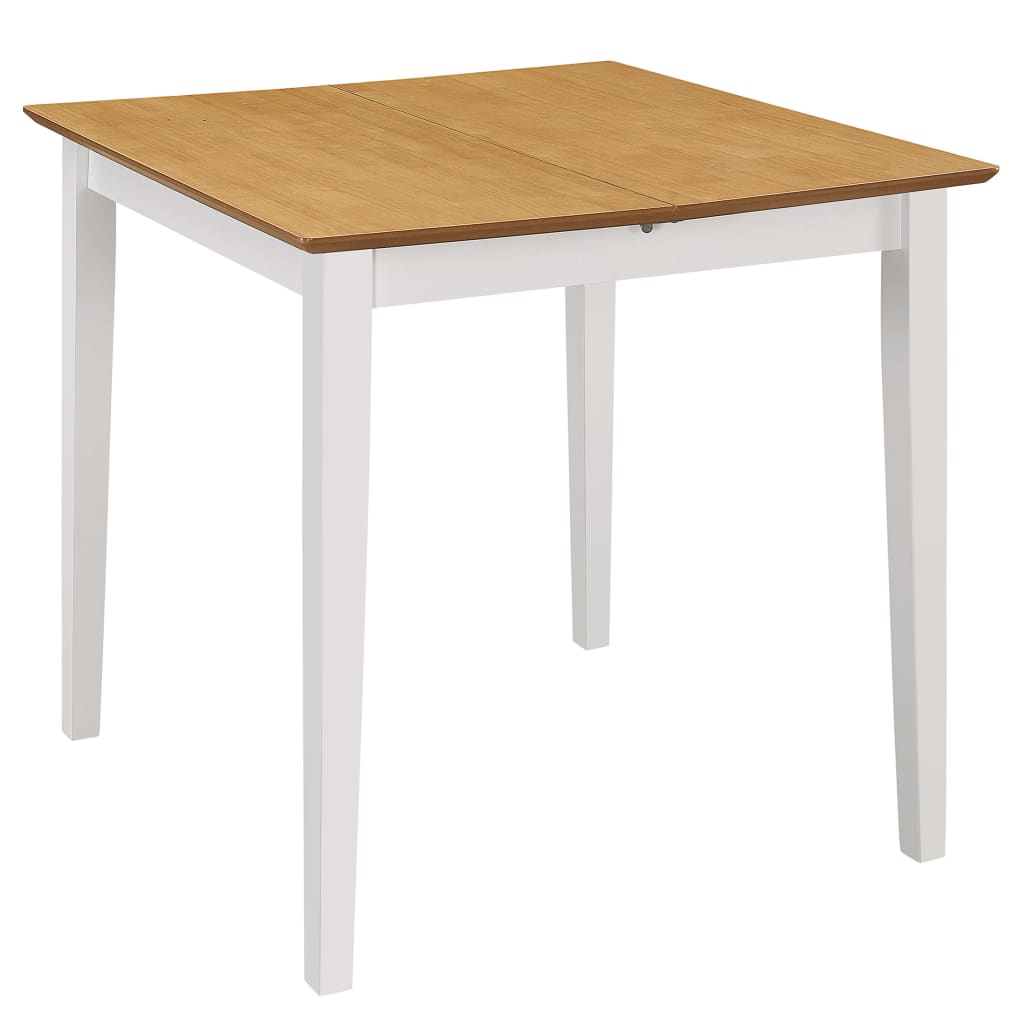 vidaXL Extendable Dining Table (80-120)x80x74 cm MDF White