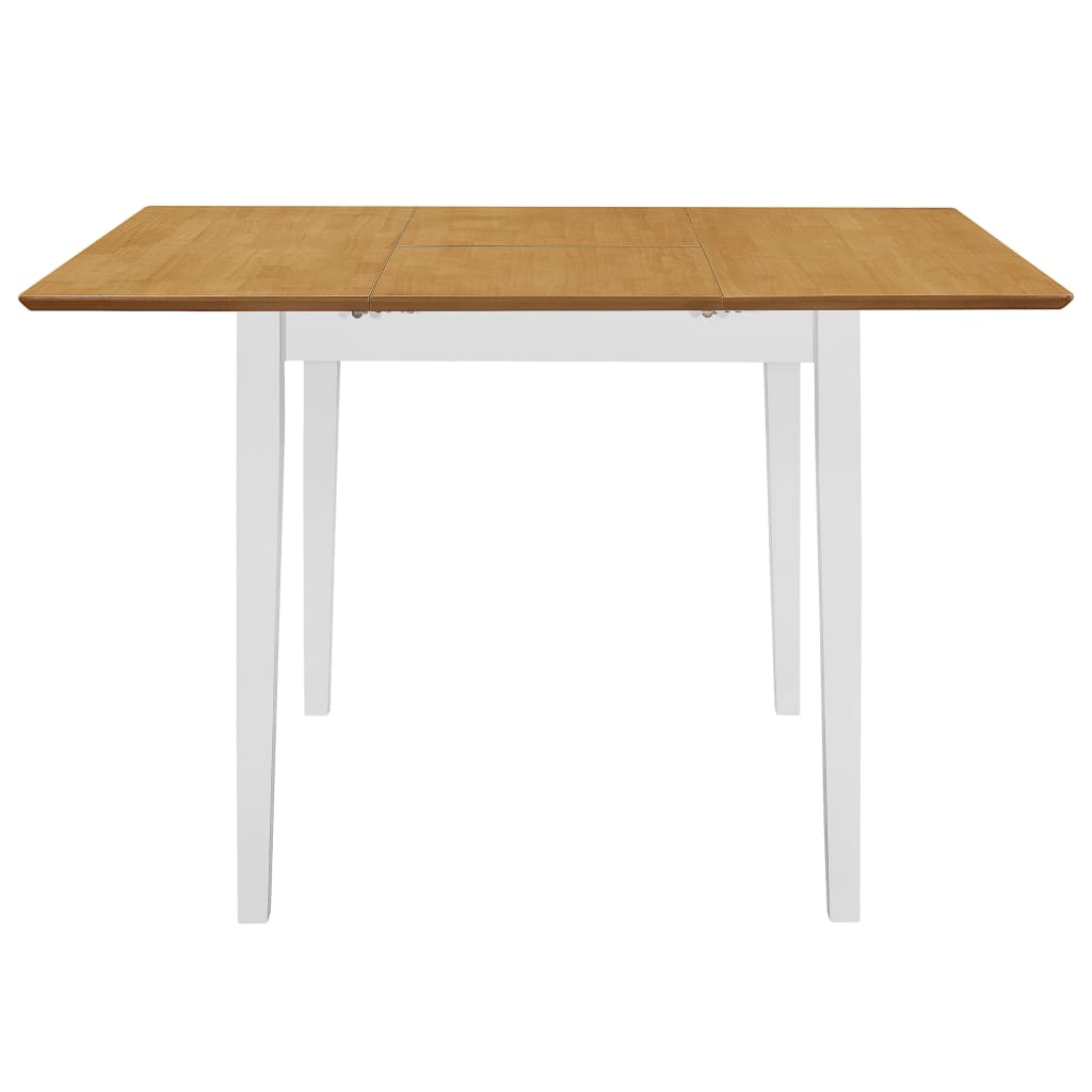 vidaXL Extendable Dining Table (80-120)x80x74 cm MDF White