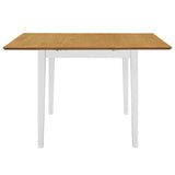 vidaXL Extendable Dining Table (80-120)x80x74 cm MDF White