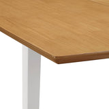 vidaXL Extendable Dining Table (80-120)x80x74 cm MDF White