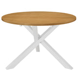 vidaXL Eettafel 120x75 cm MDF blanc