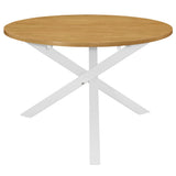 vidaXL Eettafel 120x75 cm MDF blanc
