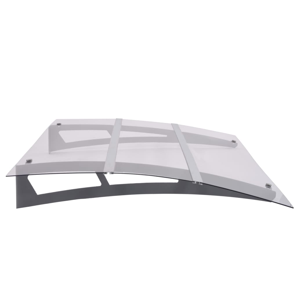 vidaXL Deurluifel 120x90 cm polycarbonaat zilverkleurig en transparant