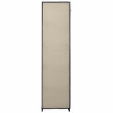 vidaXL Kledingkast opvouwbaar 110x45x175 cm stof crème