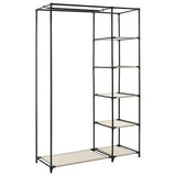 vidaXL Kledingkast opvouwbaar 110x45x175 cm stof crème