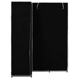 vidaXL Hoekkledingkast 130x87x169 cm zwart