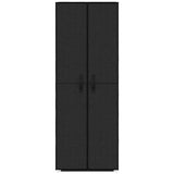 vidaXL Schoenenkast 60x30x166 cm stof zwart