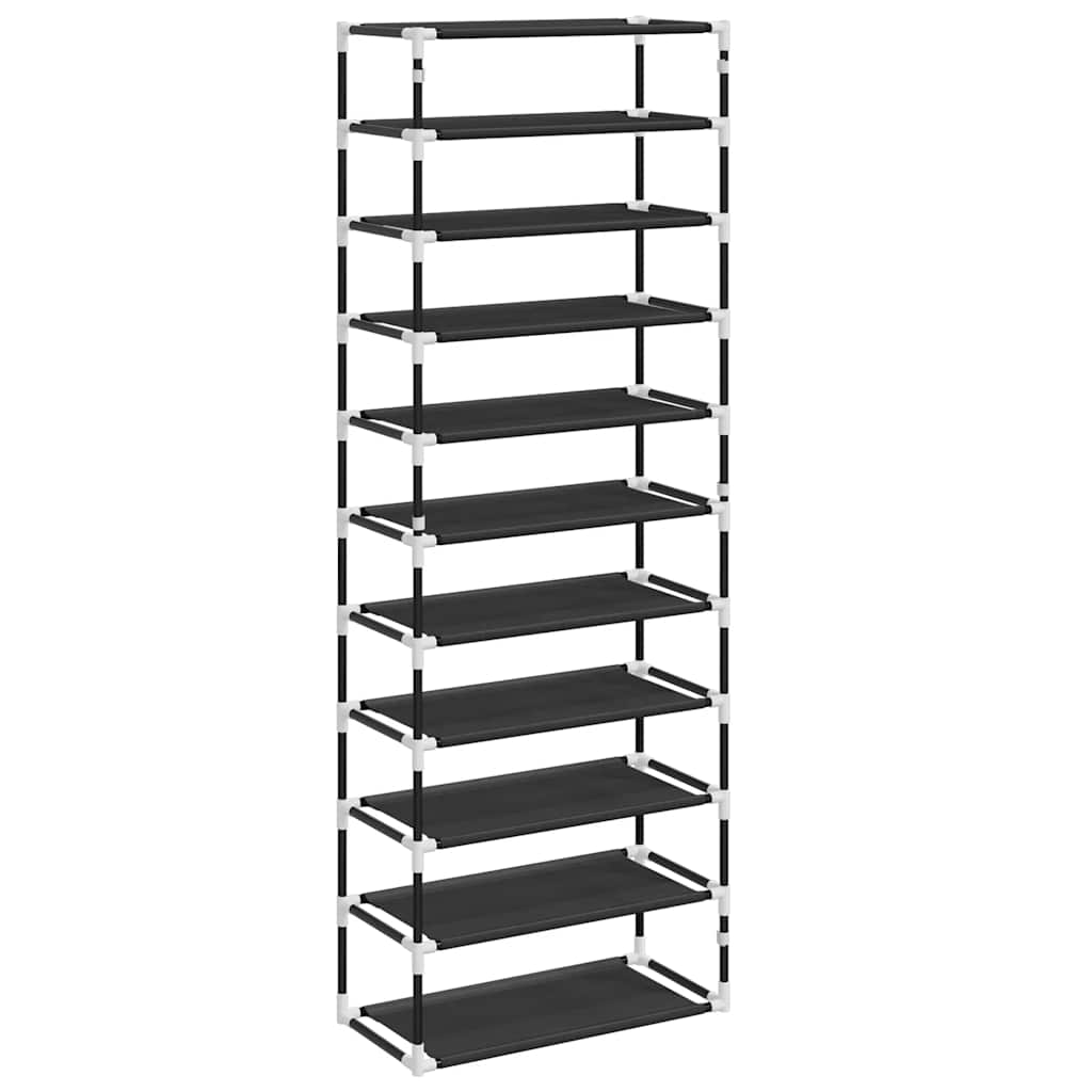 vidaXL Schoenenkast 60x30x166 cm stof zwart