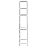 vidaXL Opbergrek voor boven toilet 3-laags 53x28x169 cm argenté
