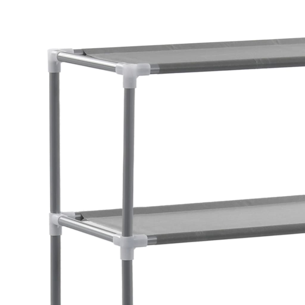 vidaXL Opbergrek voor boven toilet 3-laags 53x28x169 cm argenté