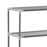 vidaXL Opbergrek voor boven toilet 3-laags 53x28x169 cm argenté