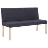 vidaXL Bench 139.5 cm polyester dark grey