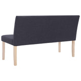 vidaXL Bench 139.5 cm polyester dark grey