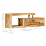vidaXL TV cabinet 120x30x40 cm solid mango wood