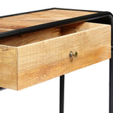 vidaXL Wandtafel 118x30x75 cm massief mangohout