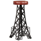 vidaXL Bar stools 2 pcs genuine leather