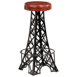 vidaXL Bar stools 2 pcs genuine leather