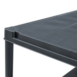 vidaXL Opbergrekken 2 st 60x30x138 cm kunststof zwart