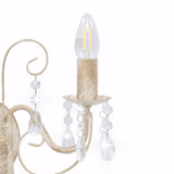 vidaXL Beaded Wall Lamp 2xE14 Antique White