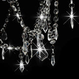 vidaXL Beaded Chandelier 8xE14 white