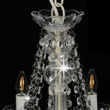 vidaXL Beaded Chandelier 12xE14 white