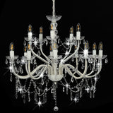 vidaXL 2-tier Chandelier 15xE14 White