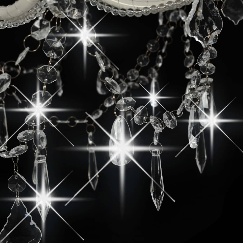vidaXL 2-tier Chandelier 15xE14 White