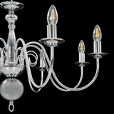 vidaXL Chandelier 8xE14 silver
