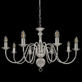 vidaXL Chandelier 8xE14 silver