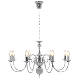vidaXL Chandelier 8xE14 silver