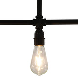 vidaXL Ceiling Lamp 3xE27 black