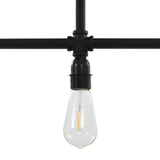 vidaXL Ceiling Lamp 3xE27 black