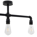 vidaXL Ceiling Lamp 3xE27 black