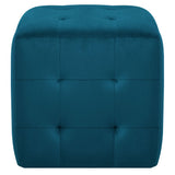 vidaXL Nachtkastjes 2 st 30x30x30 cm fluweel blauw