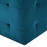 vidaXL Nachtkastjes 2 st 30x30x30 cm fluweel blauw