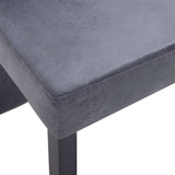 vidaXL Dining Chairs 4 pcs Faux Suede Grey