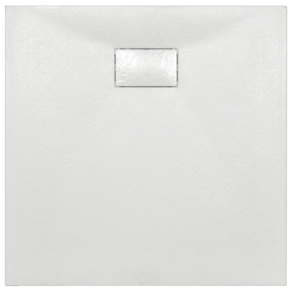 vidaXL Shower Tray 80x80 cm SMC White