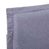 vidaXL Bed Frame Fabric Light Grey 140x200 cm